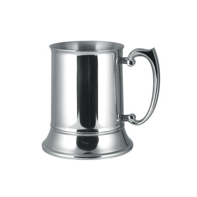Stainless steel beer tankard 16oz double wall design with zinc-alloy handle