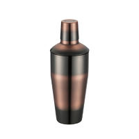 Stainless steel boston shaker with 350ml, 500ml, 700ml, 1000ml classic 3-piece design