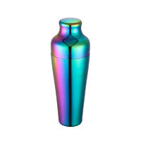 Stainless steel cocktail shaker with 750ml 2-piece design